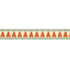 Cadiz Mosaic Border border in persimmon color - pattern number 5006032 - by Schumacher in the Byzantium collection