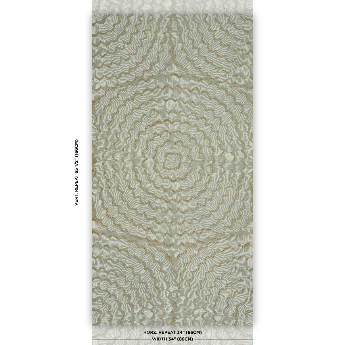 Feather Bloom Sisal Wallpaper in seaglass color - pattern number 5006079 - by Schumacher in the Perennial Favorites collection