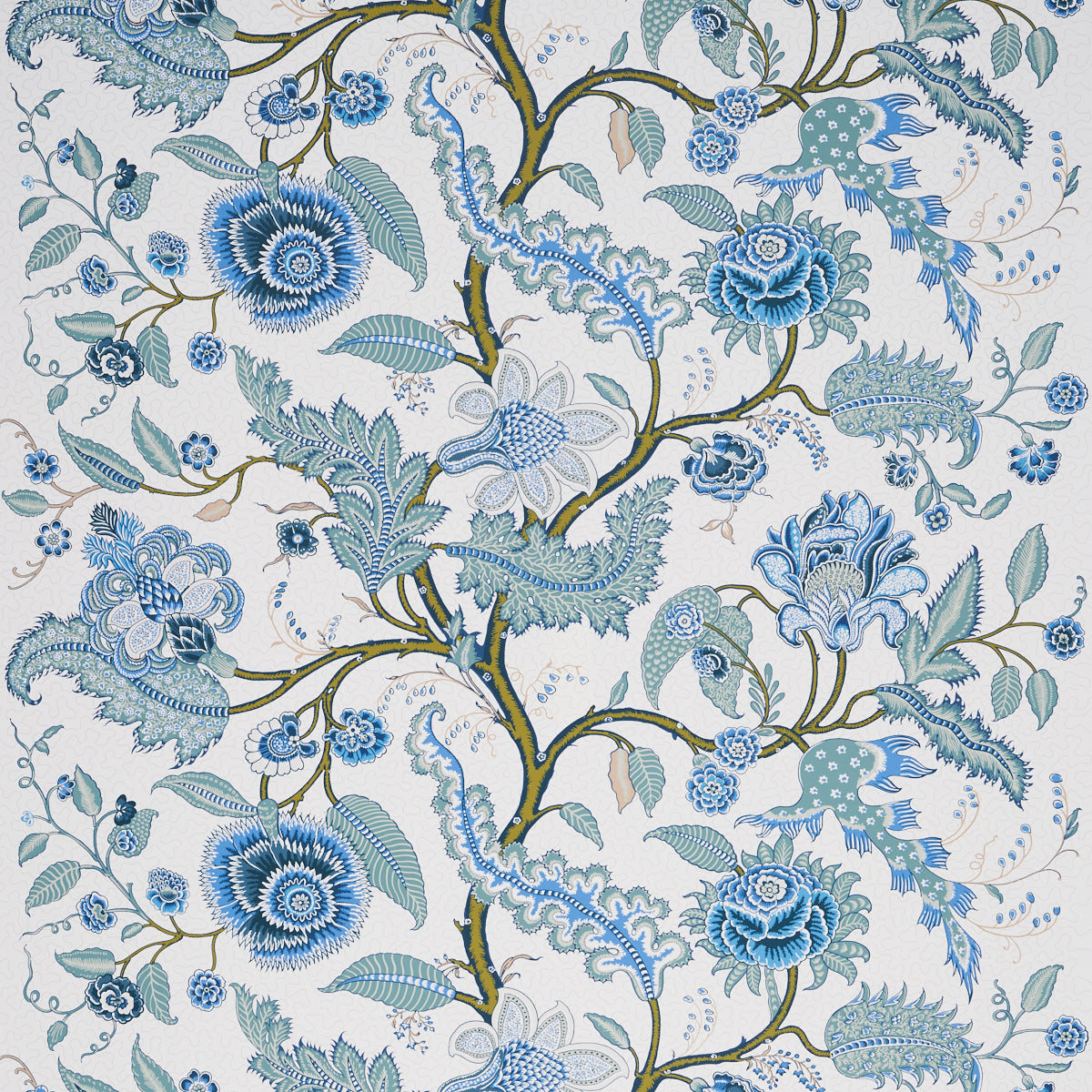 Sinhala Sidewall wallpaper in sky color - pattern number 5006612 - by Schumacher in the Martyn Lawrence Bullard Schumacher collection