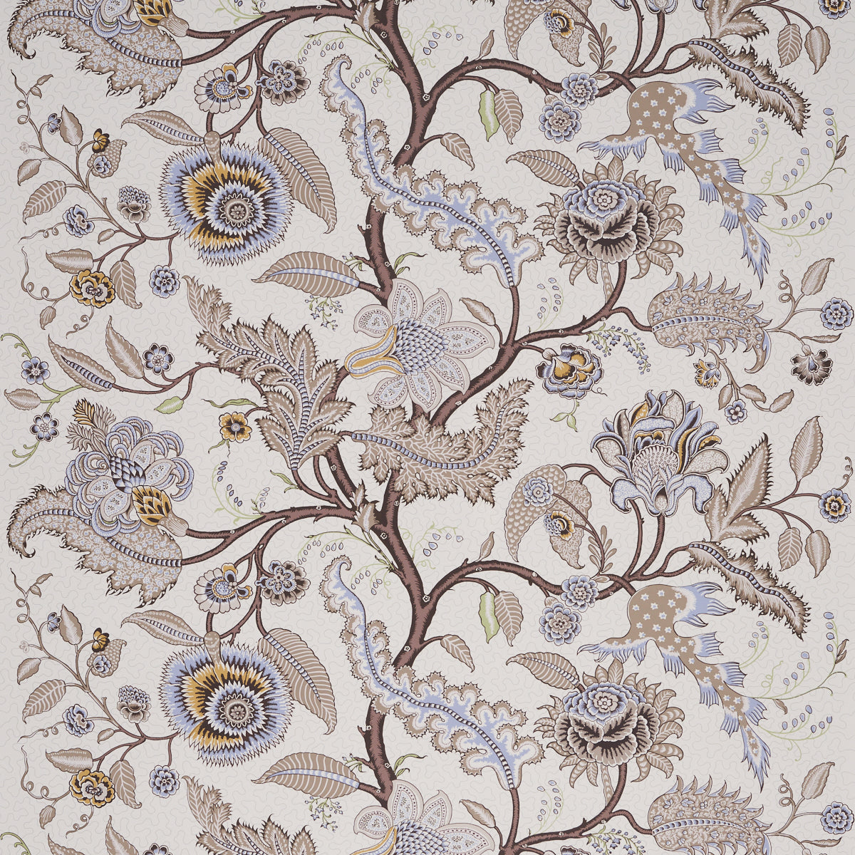 Sinhala Sidewall wallpaper in stone color - pattern number 5006613 - by Schumacher in the Martyn Lawrence Bullard Schumacher collection