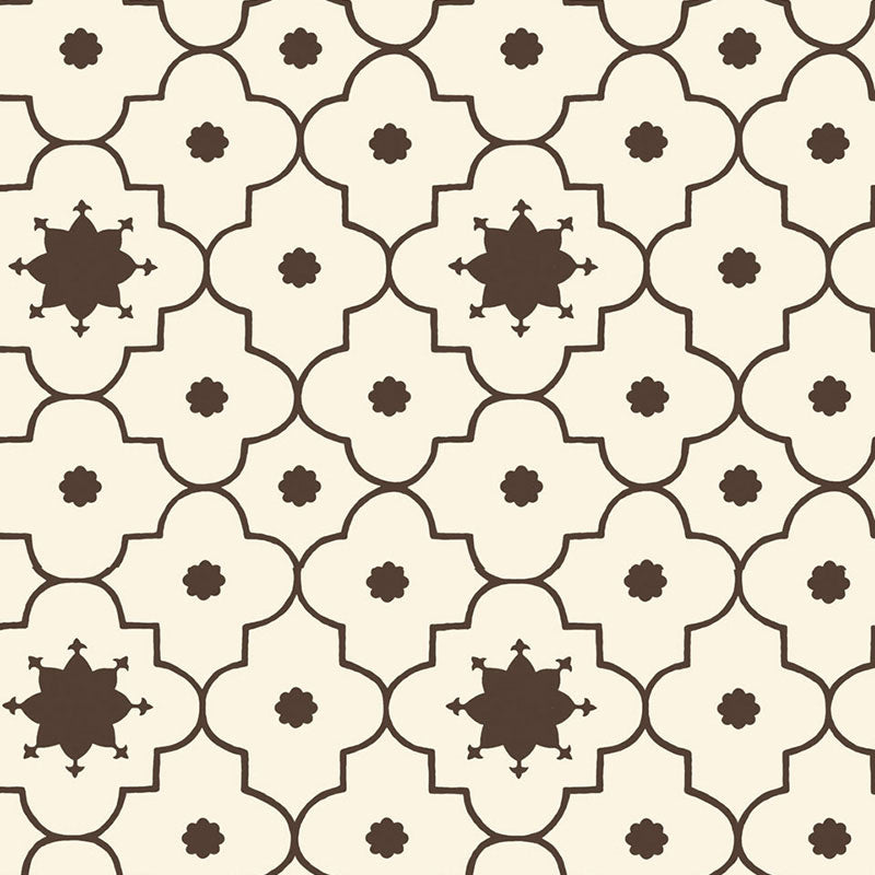 Taj Trellis wallpaper in sepia color - pattern number 5006621 - by Schumacher in the Martyn Lawrence Bullard Schumacher collection