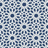 Agadir Screen wallpaper in lapis color - pattern number 5006640 - by Schumacher in the Ottoman Chic collection