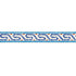 Bosphorus border in peacock color - pattern number 5006720 - by Schumacher in the Ottoman Chic collection