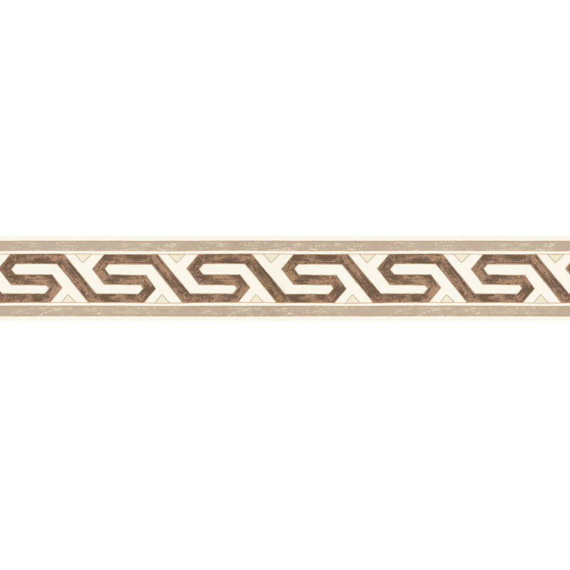 Bosphorus border in sepia color - pattern number 5006721 - by Schumacher in the Ottoman Chic collection