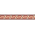 Bosphorus border in pomegranate color - pattern number 5006722 - by Schumacher in the Ottoman Chic collection