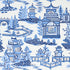 Nanjing wallpaper in porcelain color - pattern number 5006911 - by Schumacher in the Print Happy Wallpapers collection