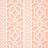 Zanzibar Trellis wallpaper in coral color - pattern number 5006946 - by Schumacher in the Happy Together II collection