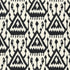 Vientiane Ikat wallpaper in ebony color - pattern number 5006951 - by Schumacher in the Print Happy Wallpapers collection