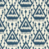 Vientiane Ikat wallpaper in indigo color - pattern number 5006952 - by Schumacher in the Print Happy Wallpapers collection