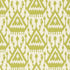 Vientiane Ikat wallpaper in palm color - pattern number 5006953 - by Schumacher in the Print Happy Wallpapers collection