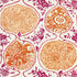 Katsugi wallpaper in tangerine and berry color - pattern number 5006962 - by Schumacher in the Print Happy Wallpapers collection