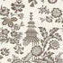 Song Garden wallpaper in cocoa color - pattern number 5007032 - by Schumacher in the Print Happy Wallpapers collection