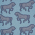 Faubourg wallpaper in blue color - pattern number 5007092 - by Schumacher in the Club Cavalier collection