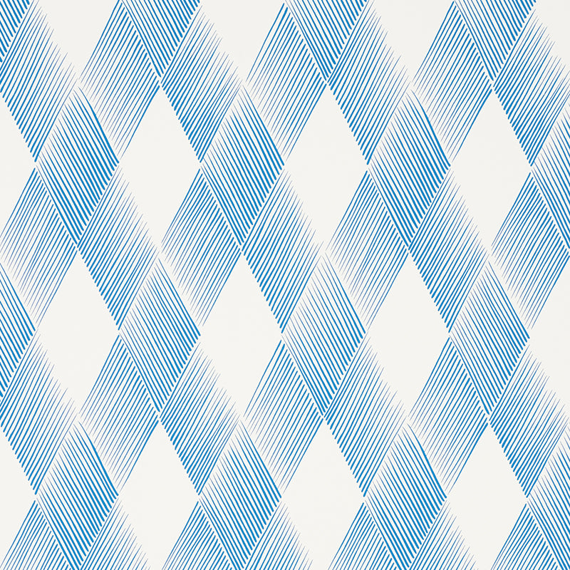 Fetlock wallpaper in blue color - pattern number 5007132 - by Schumacher in the Club Cavalier collection