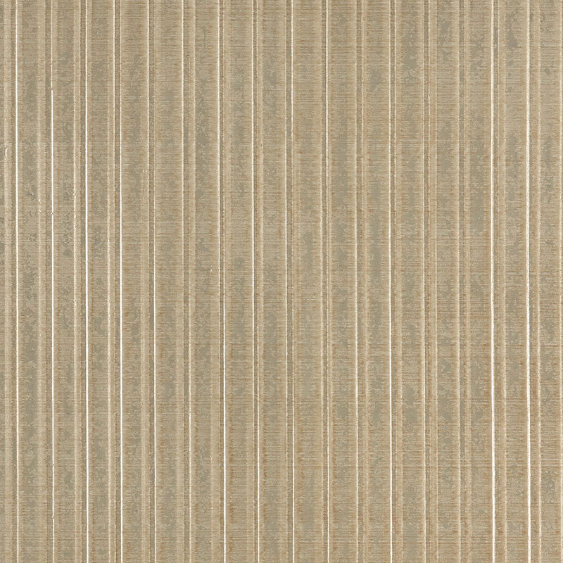 Galvanized Rib wallpaper in burnished gold color - pattern number 5007362 - by Schumacher in the Fabulous Faux collection