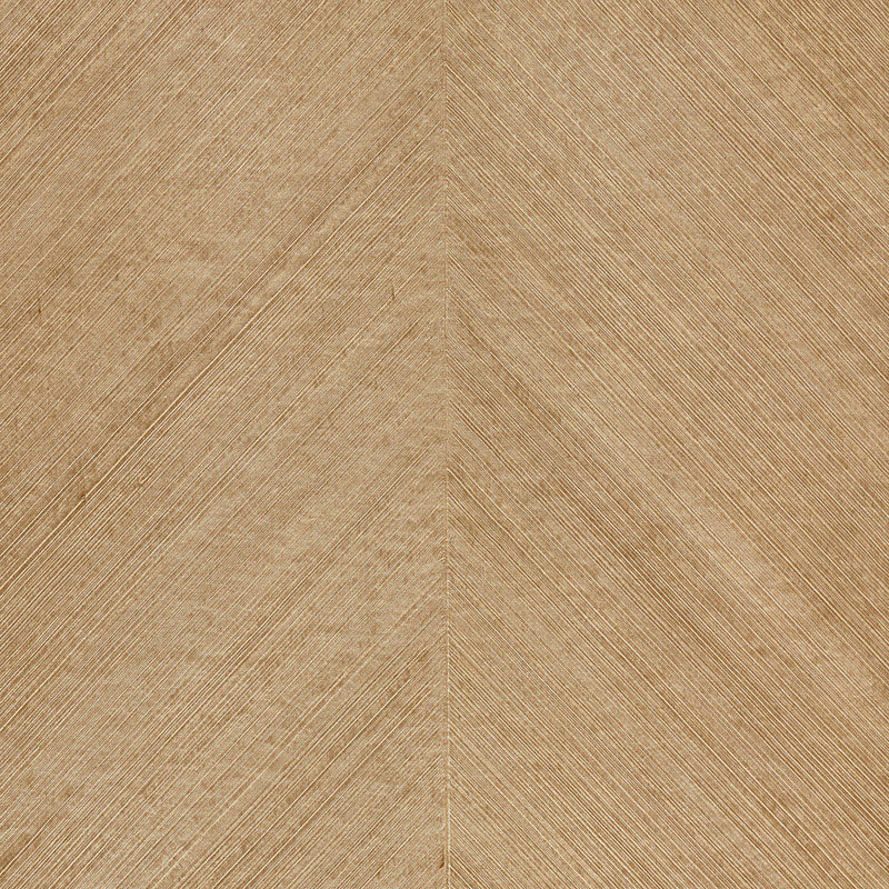 Combed Chevron wallpaper in maple color - pattern number 5007421 - by Schumacher in the Fabulous Faux collection