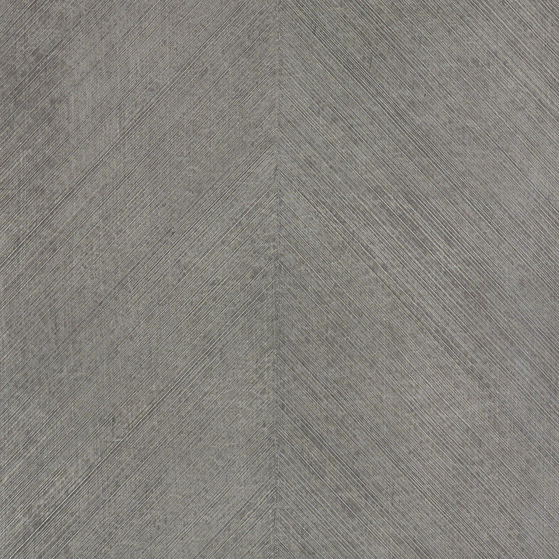 Combed Chevron wallpaper in driftwood color - pattern number 5007422 - by Schumacher in the Fabulous Faux collection