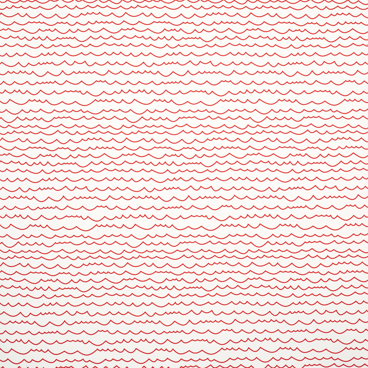 Waves wallpaper in red color - pattern number 5007463 - by Schumacher in the Moon River collection