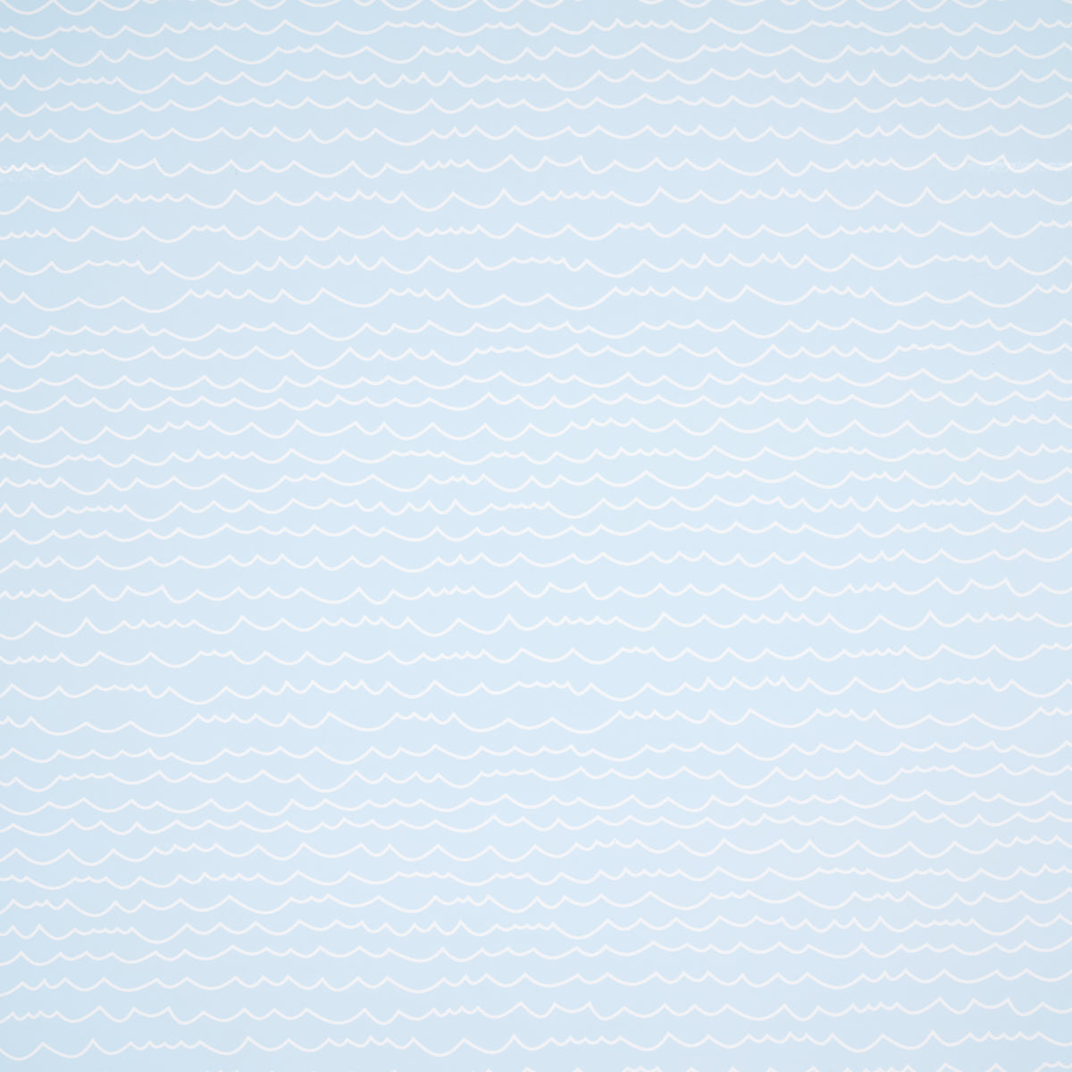 Waves wallpaper in white on sky color - pattern number 5007464 - by Schumacher in the Moon River collection