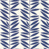 Leaf Stripe fabric in marine color - pattern number 5007512 - by Schumacher in the Drawn from Nature collection