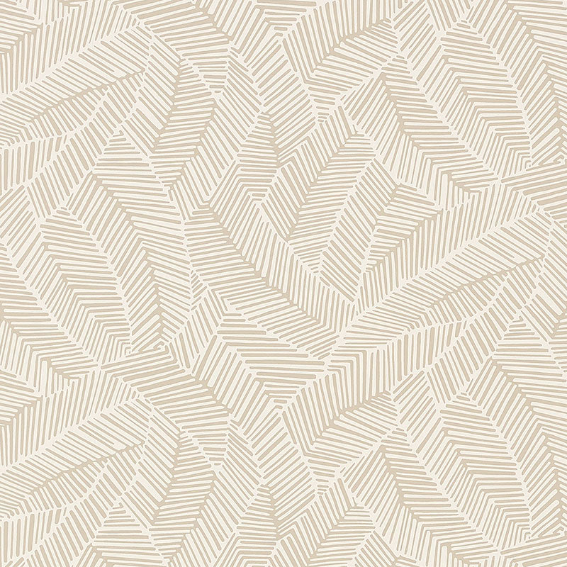 Abstract Leaf wallpaper in linen color - pattern number 5007530 - by Schumacher in the The Smart Set collection