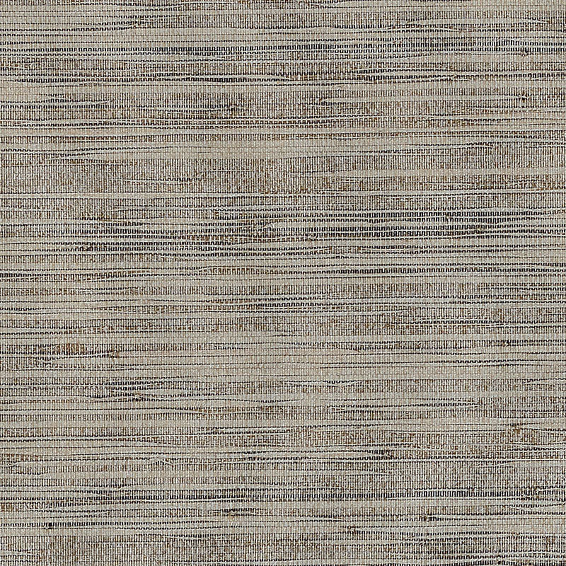 Burnished Raffia wallpaper in burnished silver color - pattern number 5007822 - by Schumacher in the Quiet Beauty collection