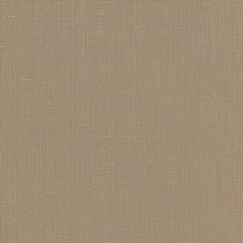 Gilded Linen wallpaper in cocoa and gold color - pattern number 5007848 - by Schumacher in the Quiet Beauty collection
