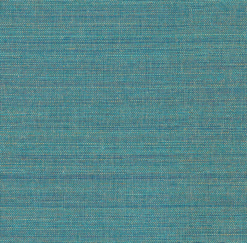 Hemp Shimmer wallpaper in peacock shimmer color - pattern number 5007877 - by Schumacher in the Quiet Beauty collection