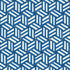 Tumbling Blocks wallpaper in cobalt color - pattern number 5007962 - by Schumacher in the The Smart Set collection