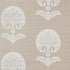 Ottoman Flower Sisal wallpaper in fog color - pattern number 5008210 - by Schumacher in the Shangri La collection