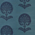 Ottoman Flower Sisal wallpaper in peacock color - pattern number 5008212 - by Schumacher in the Shangri La collection