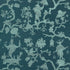 Shantung Silhouette Sisal wallpaper in peacock color - pattern number 5008253 - by Schumacher in the Shangri La collection