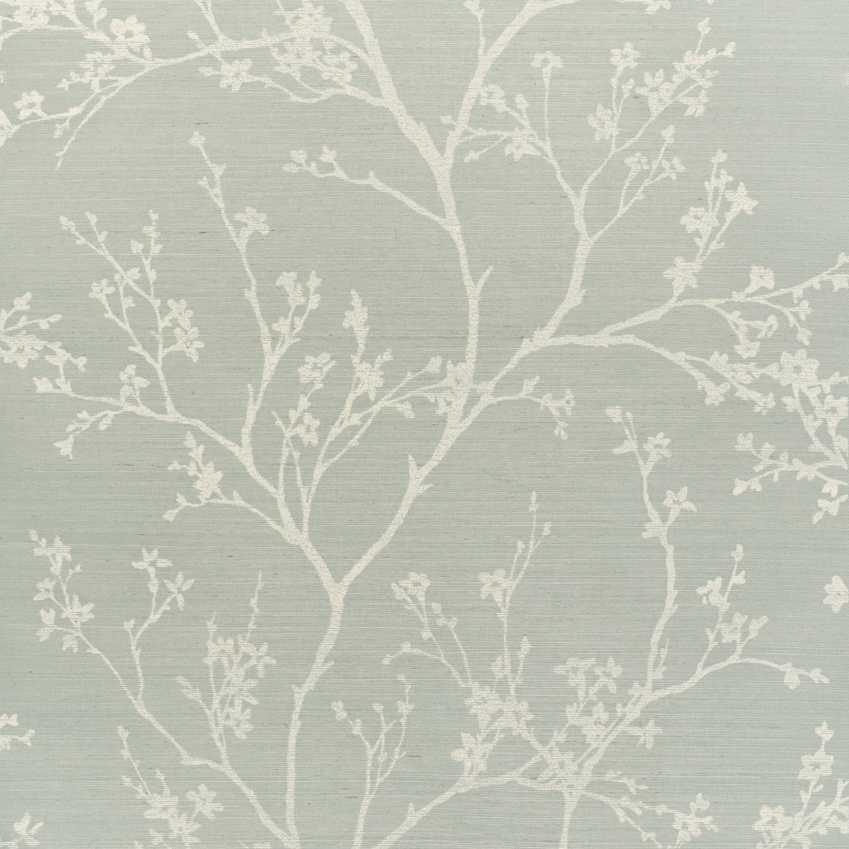Twiggy Sisal wallpaper in sky color - pattern number 5008292 - by Schumacher in the Shangri La collection
