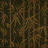 Les Bambous Sisal wallpaper in gold on jet color - pattern number 5008312 - by Schumacher in the Shangri La collection