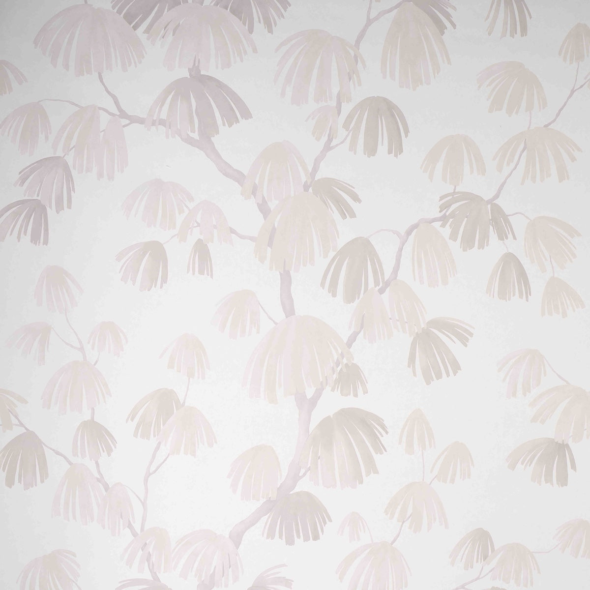 Weeping Pine wallpaper in cloud color - pattern number 5008333 - by Schumacher in the David Kaihoi collection