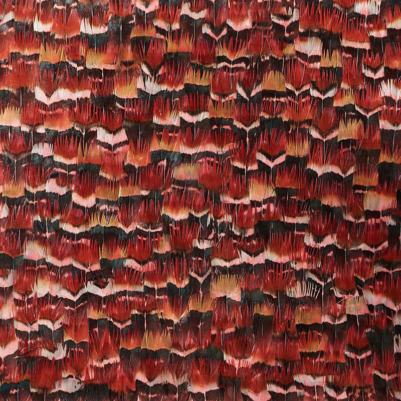 Garnet wallpaper in rainbow color - pattern number 5008373 - by Schumacher in the Plume collection
