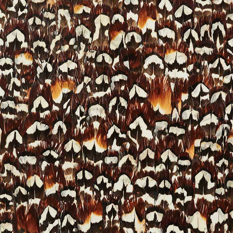 Hematite wallpaper in coffee color - pattern number 5008393 - by Schumacher in the Plume collection