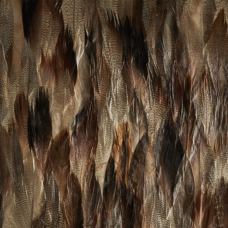 Iridium wallpaper in tail color - pattern number 5008406 - by Schumacher in the Plume collection