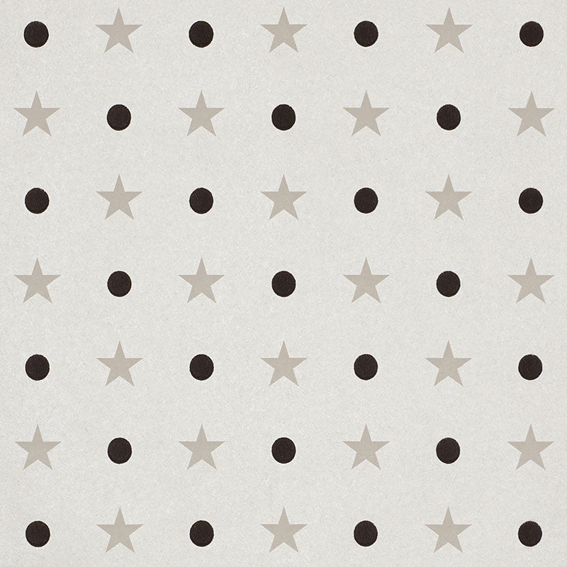 Etoiles Et Points wallpaper in warm silver color - pattern number 5008551 - by Schumacher in the French Revolution collection