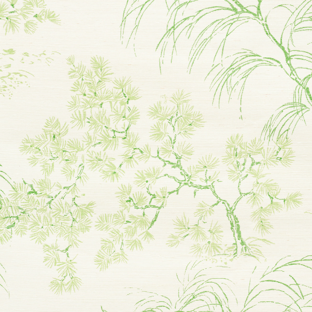 Mori Sisal wallpaper in leaf color - pattern number 5008751 - by Schumacher in the Mingei collection