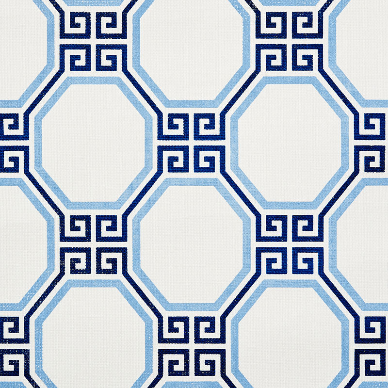 Octavia Paperweave wallpaper in marine color - pattern number 5008890 - by Schumacher in the Orient Express Schumacher collection