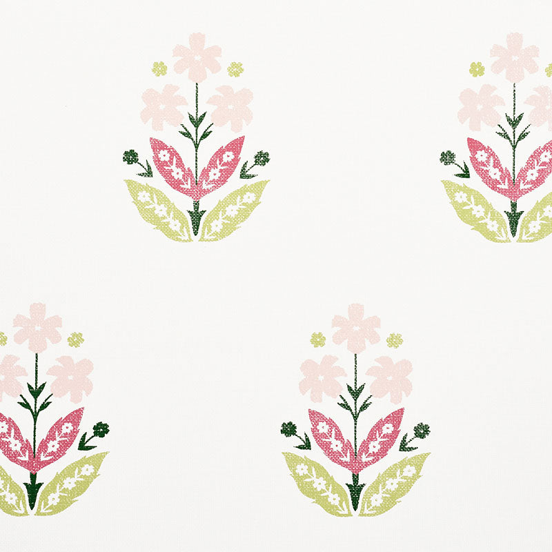 Floweret Paperweave wallpaper in spring color - pattern number 5008921 - by Schumacher in the Textural Appeal collection