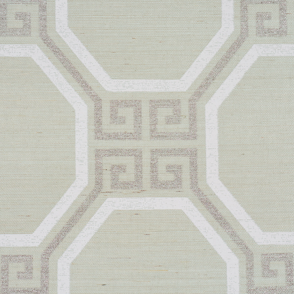 Octavia Sisal Wallpaper in mint color - pattern number 5008936 - by Schumacher in the Perennial Favorites collection