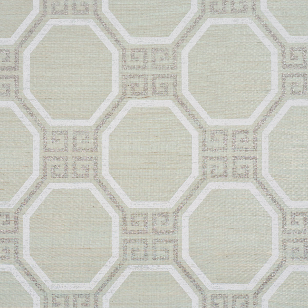 Octavia Sisal Wallpaper in mint color - pattern number 5008936 - by Schumacher in the Perennial Favorites collection