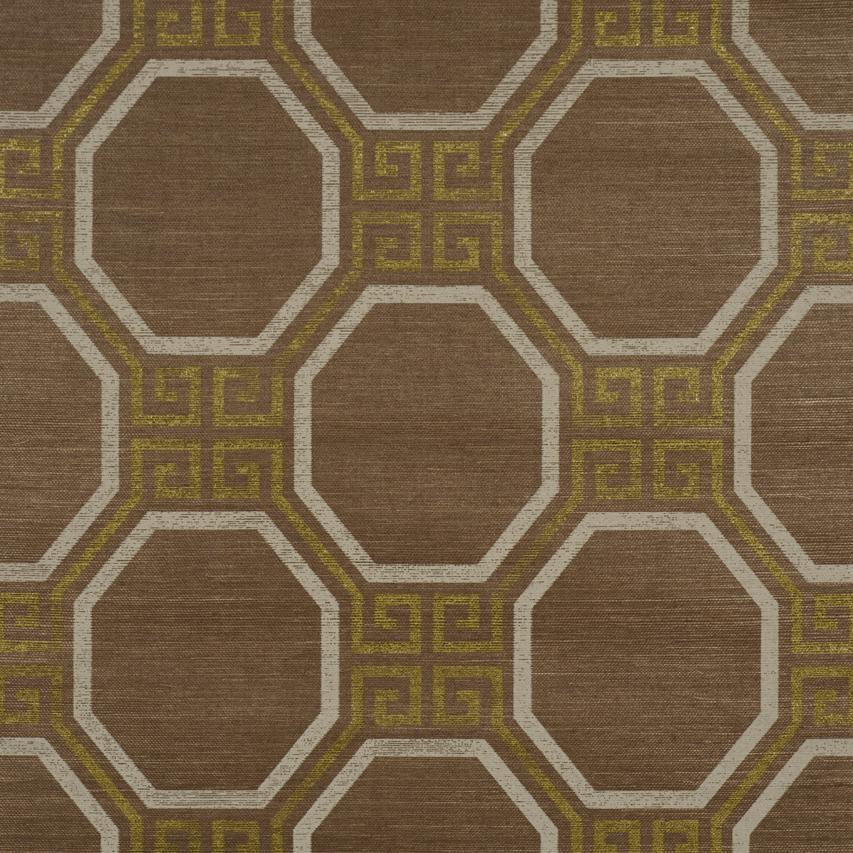 Octavia Sisal Wallpaper in sepia color - pattern number 5008938 - by Schumacher in the Perennial Favorites collection