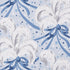 Plumes Et Rubans fabric in blue color - pattern number 5009180 - by Schumacher in the Fashion Forward collection