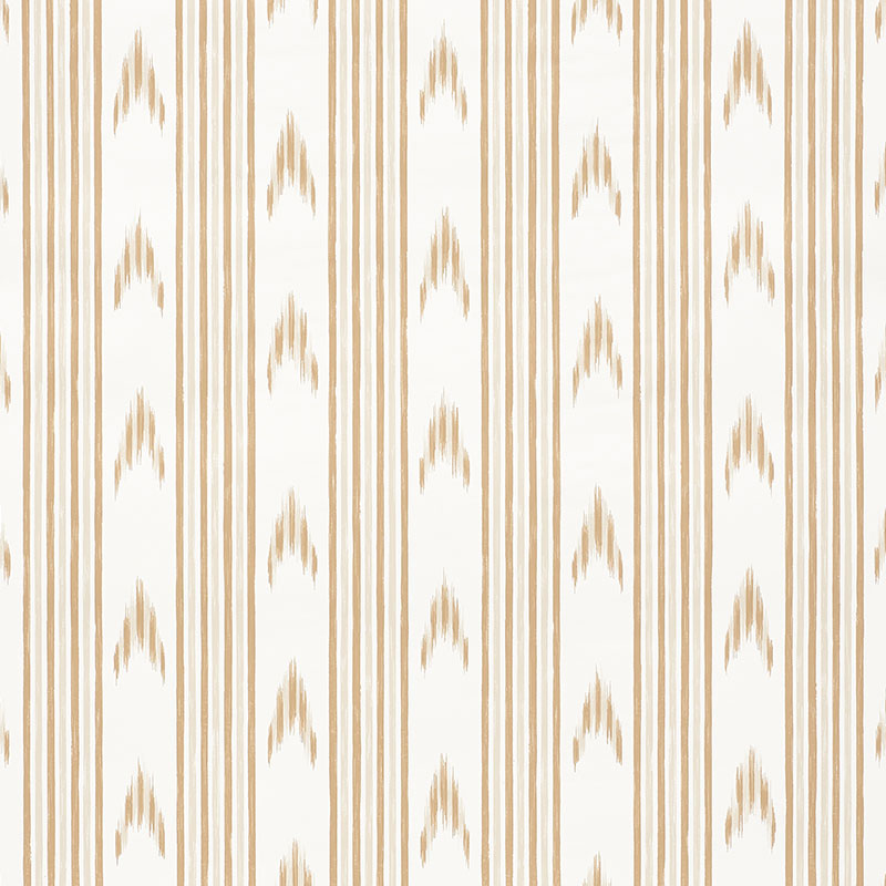 Santa Barbara Ikat wallpaper in neutral color - pattern number 5009222 - by Schumacher in the Mark D Sikes collection