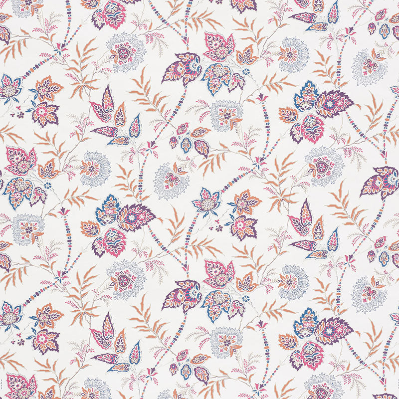 Emperors Vine wallpaper in aubergine color - pattern number 5009291 - by Schumacher in the Ottoman Chic collection