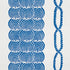 Coralline fabric in blue color - pattern number 5009430 - by Schumacher in the Nautilus collection