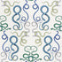 Giove fabric in emerald and sapphire color - pattern number 5009460 - by Schumacher in the Charlap Hyman and Herrero collection